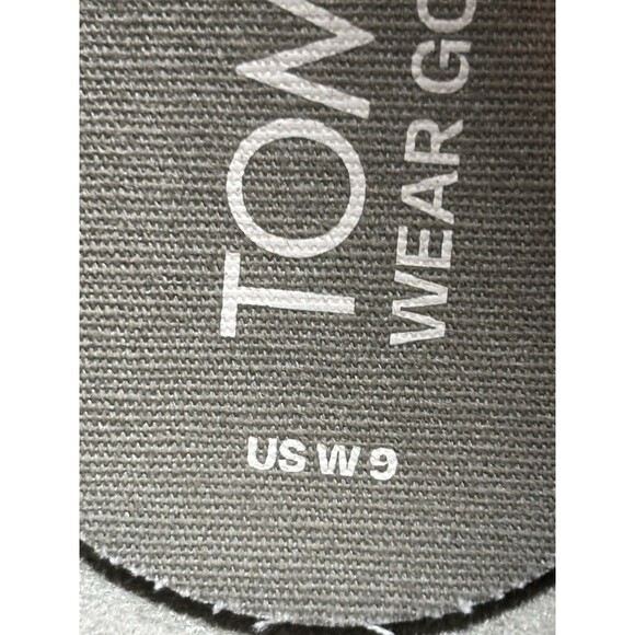 Toms Women’s Size 9 Alpargata Vetiver Suede Leather Wrap Gray Green SlipOn Shoes - Picture 9 of 11